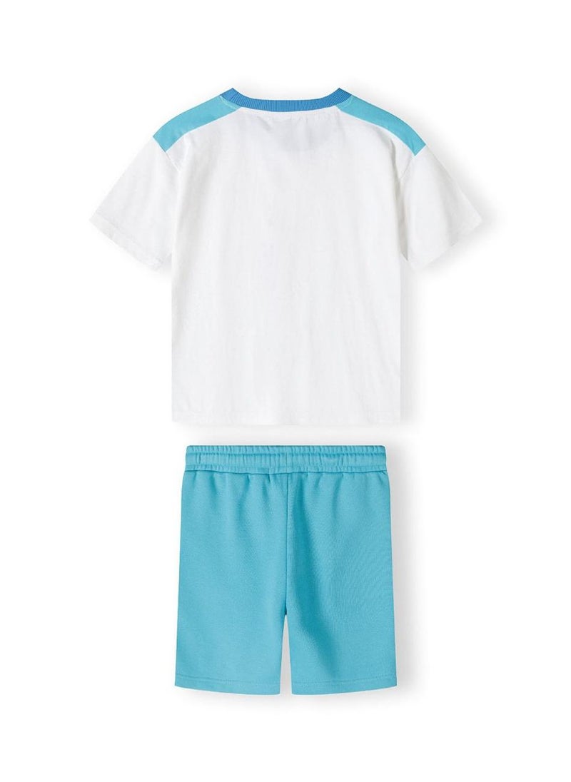 مينوتي طقم رضّع أولاد من قطعتين مع تيشيرت مطبوع وشورت - Image 2