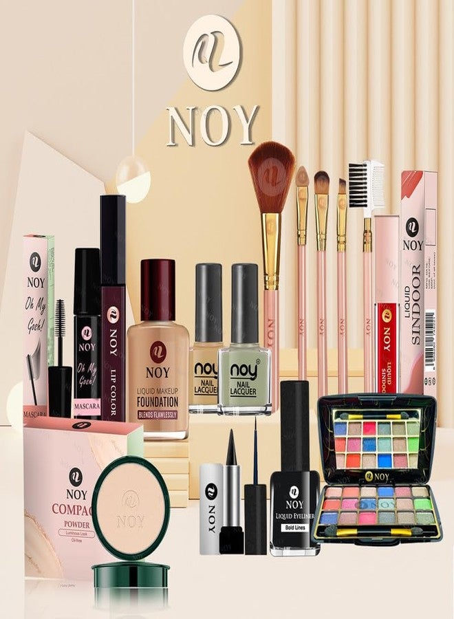Noy مجموعة مكياج NOY الملونة الزاهية لمظهر مرح وتعبيري 100% غير لزج ومقاوم للماء NY#143 (عبوة من 15)  - Image 1