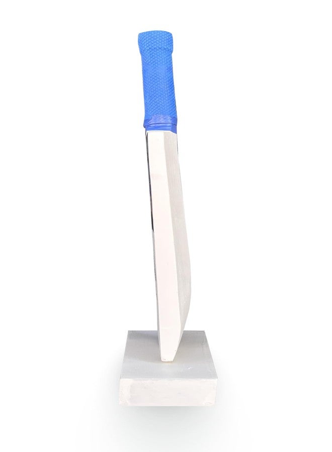 Frixan Decorative Miniature Cricket Bat, 12 Inch Display Piece with M/S Dhoni Printed (Not Original) Design, Blue Grip, White Base - Image 5