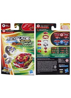 BeyBlade Burst Quaddrive Astral Spryzen S7 - Bey Blade Spinning Top Starter Pack Toy, Beyblade Battling Game Top Toy With Launcher For Kids Ages 8+, Original Beyblade By Hasbro  - Image 5