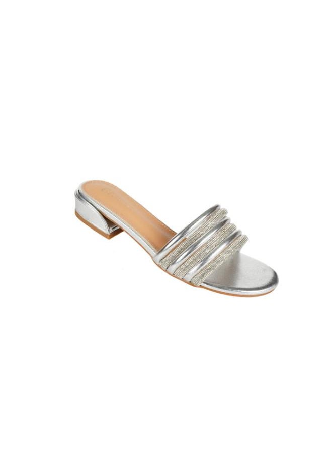 ZAYNA 221-150 Zayna Ladies Casual Sandals 23BYD012 Silver  - Image 1