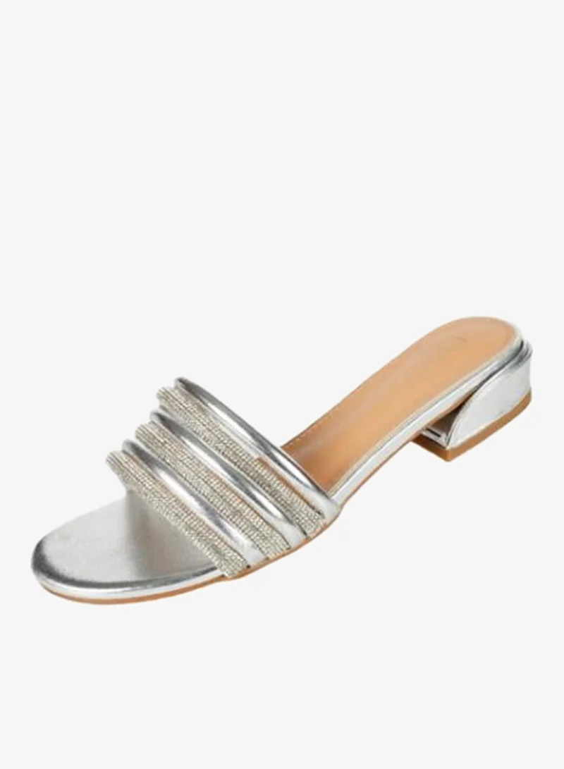 Zayna Silver 221-150 Zayna Ladies Casual Sandals 23BYD012 Silver for Women | Best Price UAE
