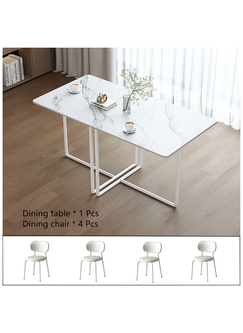 HXDream Kitchen Table Set,Modern Dining Table with 4 chairs,Suitable for home, restaurant, apartment  - Image 2