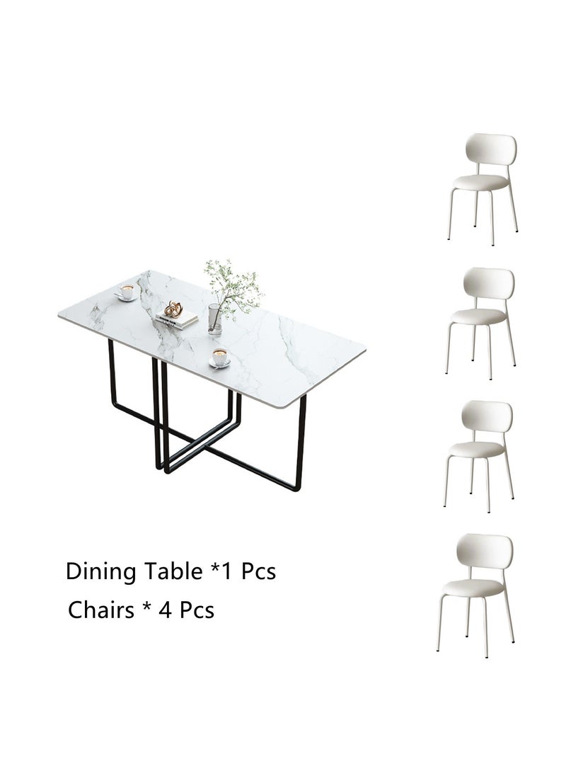 HXDream Kitchen Table Set,Modern Dining Table with 4 chairs,Suitable for home, restaurant, apartment  - Image 4