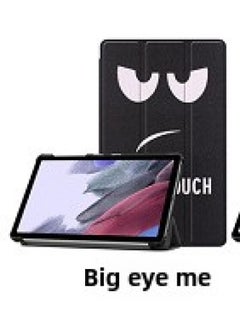 Applicable To Samsung Tab A8 SM-X200 X205 Tablet Protective Case A7 Tri-fold S9FE/S6lite Casco-Color:Eyes/smiling Face-Applicable Model:A7/T500