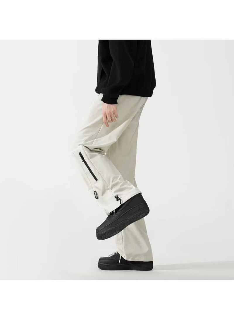 Huitich Men’s Quick-Dry Casual Pants Apricot, Size L  - Image 4