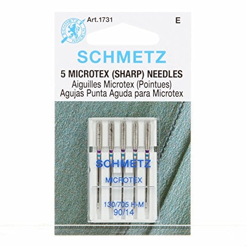 Schmetz Microtex Sharp Machine Sewing Needles Package of 5 - Image 1
