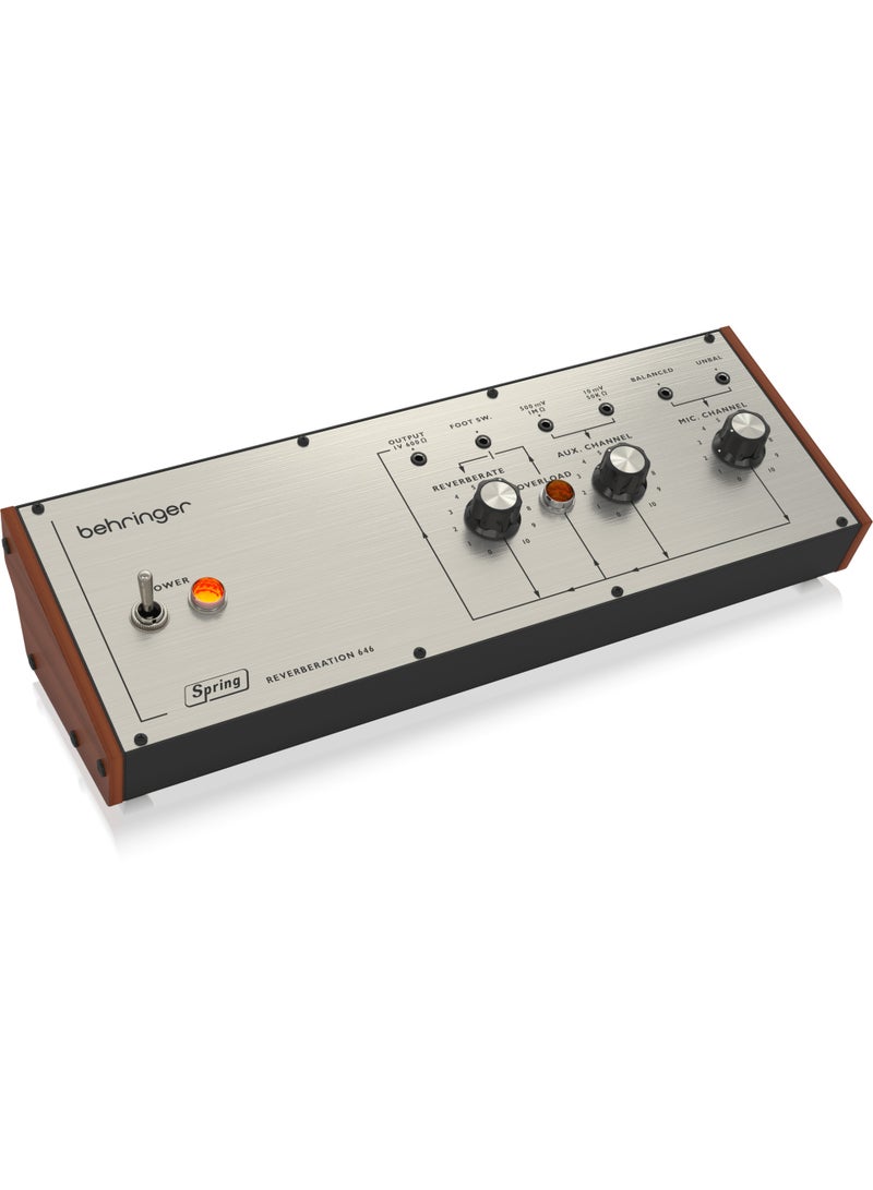 behringer SPRINGREVERBERATION646 Legendary Spring Reverb with Overload Circuit in Eurorack Format - Image 4