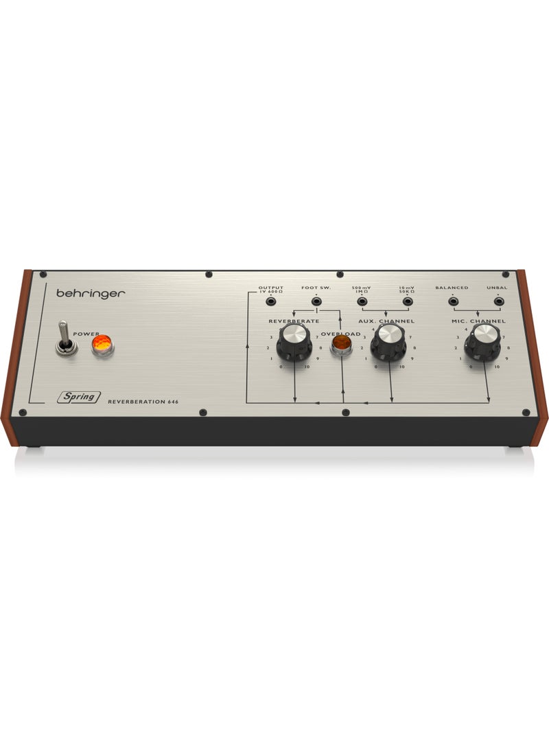 behringer SPRINGREVERBERATION646 Legendary Spring Reverb with Overload Circuit in Eurorack Format - Image 3