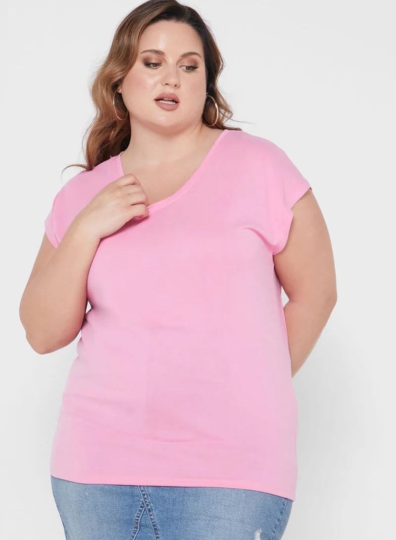 Only Carmakoma Scoop Neck Top