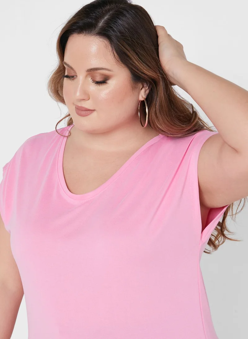 Only Carmakoma Scoop Neck Top