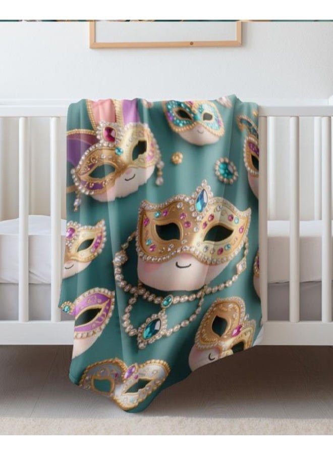 عام بطانية رقيقة من الفانيلا الكرتونية للأطفال والرضع (دافئة ومريحة، ومناسبة للنوم والألعاب) 70 سم * 100 سم - Image 1