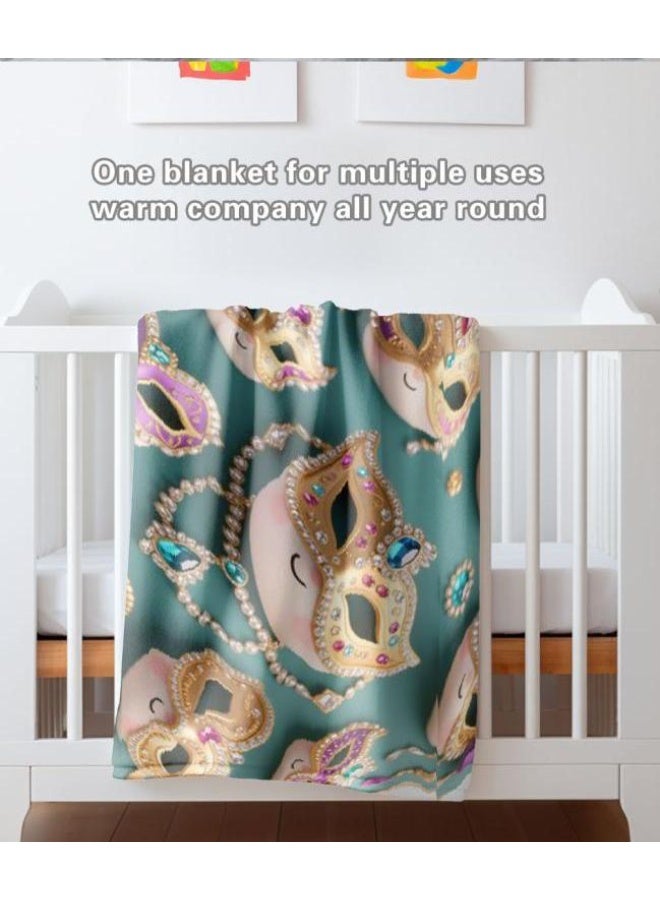 عام بطانية رقيقة من الفانيلا الكرتونية للأطفال والرضع (دافئة ومريحة، ومناسبة للنوم والألعاب) 70 سم * 100 سم - Image 3