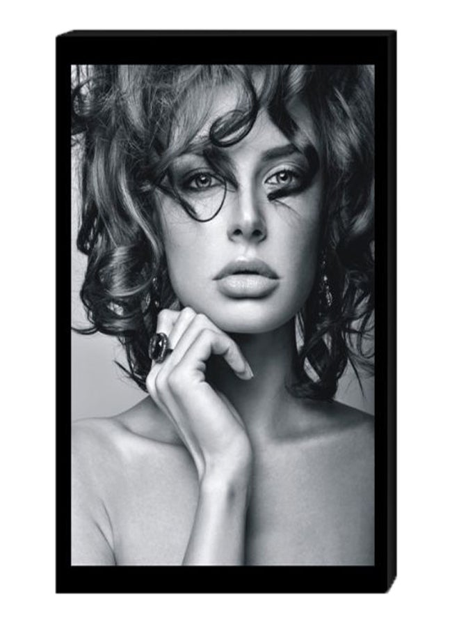 RYN Wall Decor Modern Painting With Inner Frame Grey/Black 40 x 60centimeter - Image 1