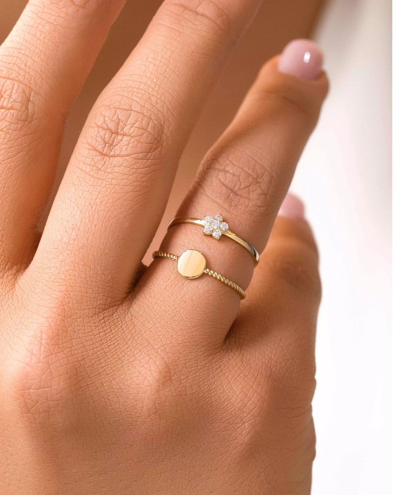 Ruby Art Gold 18K Pure Gold Ring for Women's - 1.06 Gram - Image 2