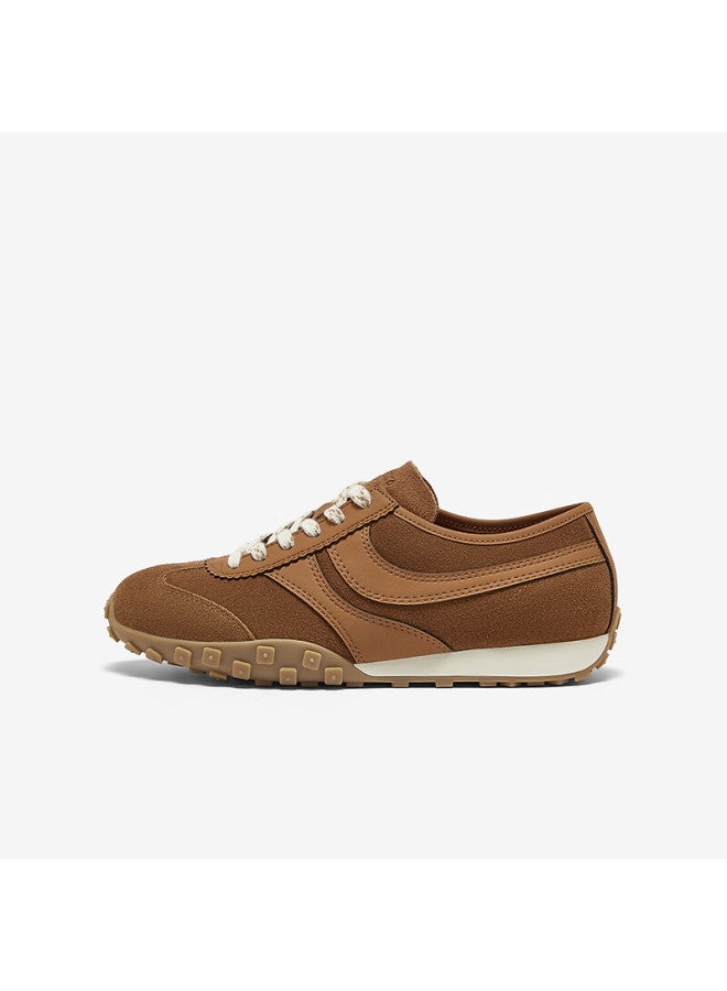 Bata Caramel Dextrin Shoes Agan Shoes Women Spring Cowhide Thick-soled Casual Sports Shoes Vrv27am5 Deep Brown 38 - Image 3