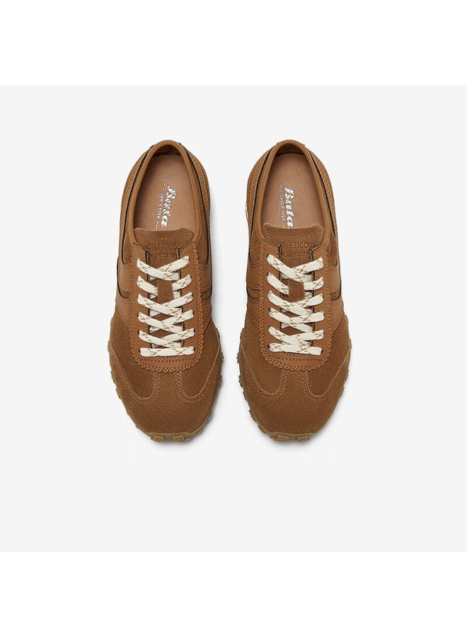 Bata Caramel Dextrin Shoes Agan Shoes Women Spring Cowhide Thick-soled Casual Sports Shoes Vrv27am5 Deep Brown 38 - Image 4