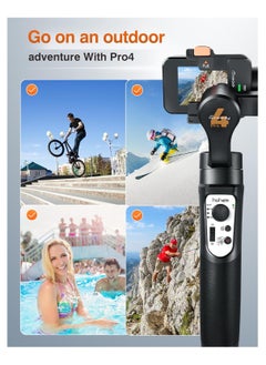 hohem Hohem Official iSteady Pro 4 Gimbal for GoPro 11/10/9/8/7/6/5 DJI OSMO Insta360 One R Action Camera 3-Axis Handheld Stabilizer  - Image 4