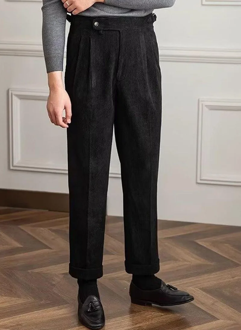 يونيكي Black Regular Fit Bootcut Trousers
