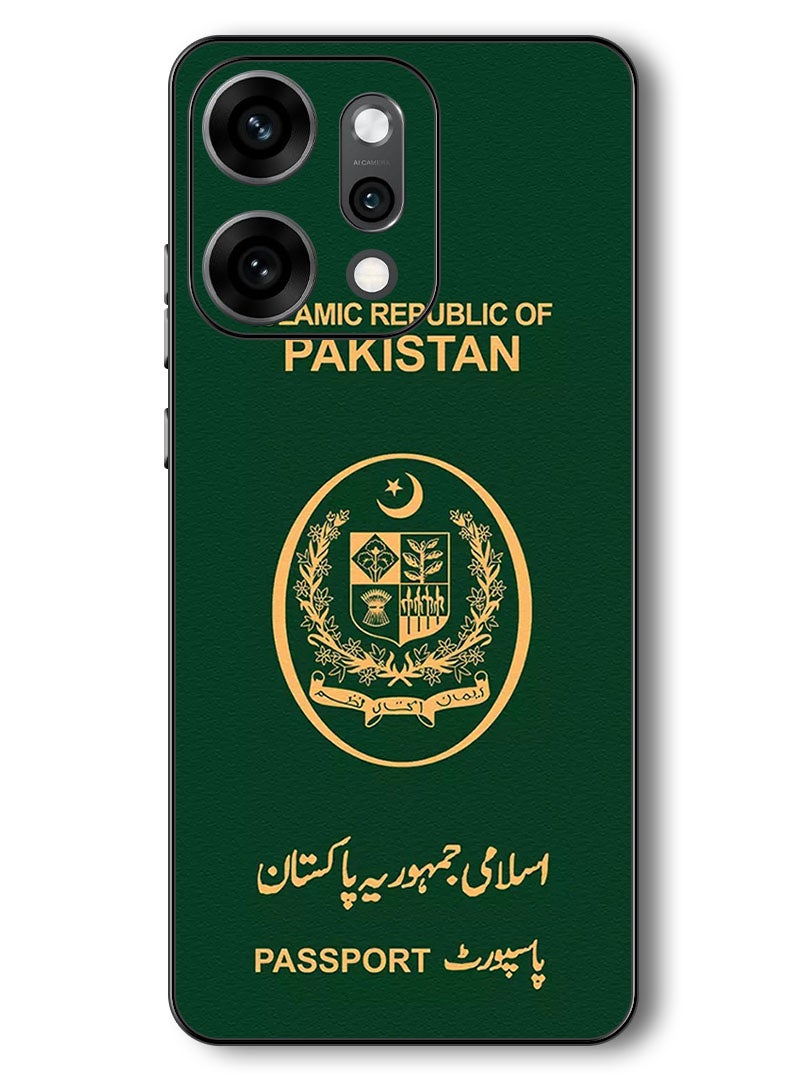 Theodor Case Compatible with Oppo Reno 14 Pro 6.83 Inch Protection Shockproof Bumper Cover Pakistan Passport - Image 1