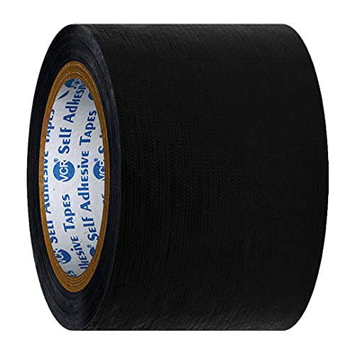 VCR Black Duct Tape - 18 Meters in Length 72mm / 3" Width - 2 Rolls Per Pack - Strong Book Binding Tape - Waterproof Heavy Duty Duct Tape - Image 3