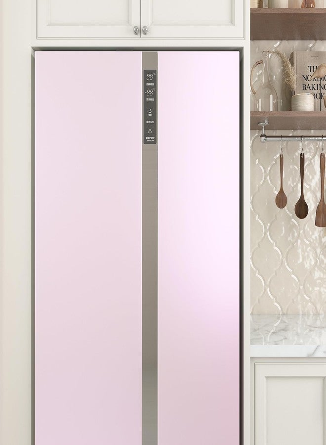 FunStick 15.8"x240" Satin Pastel Pink Contact Paper Peel and Stick Wallpaper Waterproof Pink Contact Paper for Kitchen Cabinets Countertops Appliances Fridge Vinyl Wrap Self Adhesive Shelf Liner Walls - Image 4