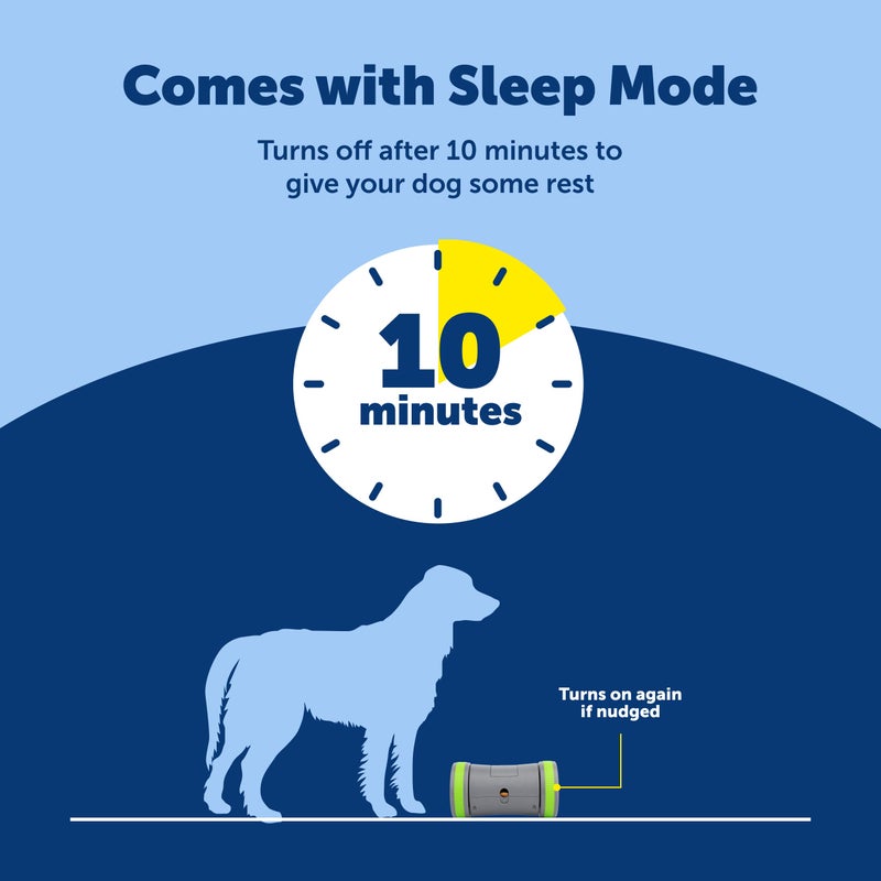 PetSafe Kibble Chase Roaming Treat Dropper - Interactive Roaming Slow Feeder - Automatic Rolling Food Dispenser - Fun Feeder Toy - Durable Chase Game Feeder - Image 5