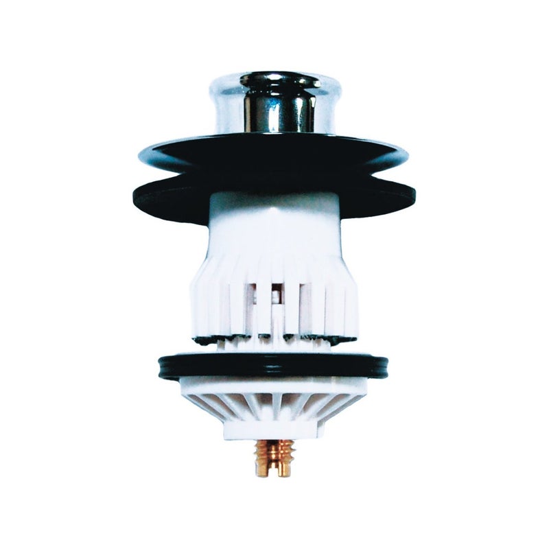 PF WaterWorks DrainEASY Universal Clog Preventing BathtubBath Tub StopperStrainer includes 38 and 516 Fittings Chrome PF0910CH