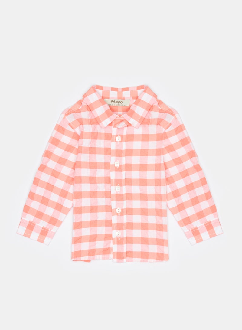 Panco Baby Boys FUTURE Plaid Patterned Shirt - Image 1