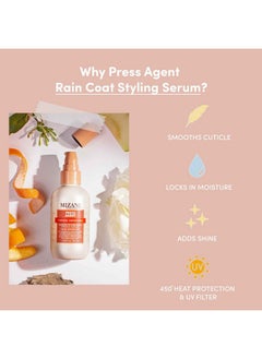 Mizani Mizani Press Agent Blow Dry Serum | Heat Styling Hair Serum | Moisturizes and Protect Hair from Blowouts | Thermal Smoothing and Heat Protection for Dry, Frizzy Hair | With Argan Oil | 3.38 Fl Oz  - Image 3