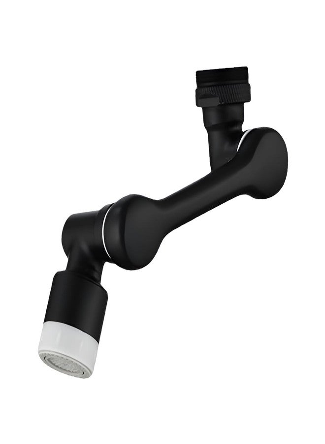 Alark 1080� Rotating Faucet Extender Aerator Big Angle Swivel Faucet Aerator Sink Attachment,Dual-function 2-Flow Sprayer,Matte Black Water Saving for Kitchen Bathroom Universal Splash Filter - Image 1