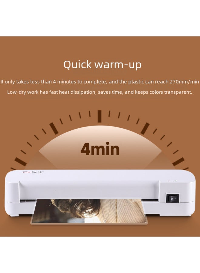 A4 Plastic Sealing Machine Photo Plastic Machine Photo Laminating Machine Household Glue Machine Small Office Mini Thermal Sealing Film Machine - Image 2