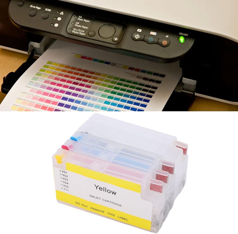 Ink Cartridge Replacement Refill Inkjet Box Printer Accessories 4 Colors with Smart Chip High Efficiency Less Leakage Compatible for Officejet Pro 251dw 276dw 8100 - Image 3
