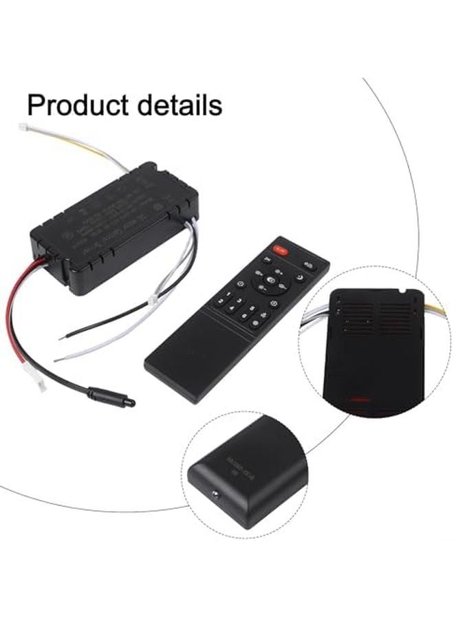 Universal Ceiling Fan Remote With Air Guide 6 Speed Stepless Dimming Infrared Control - Image 3