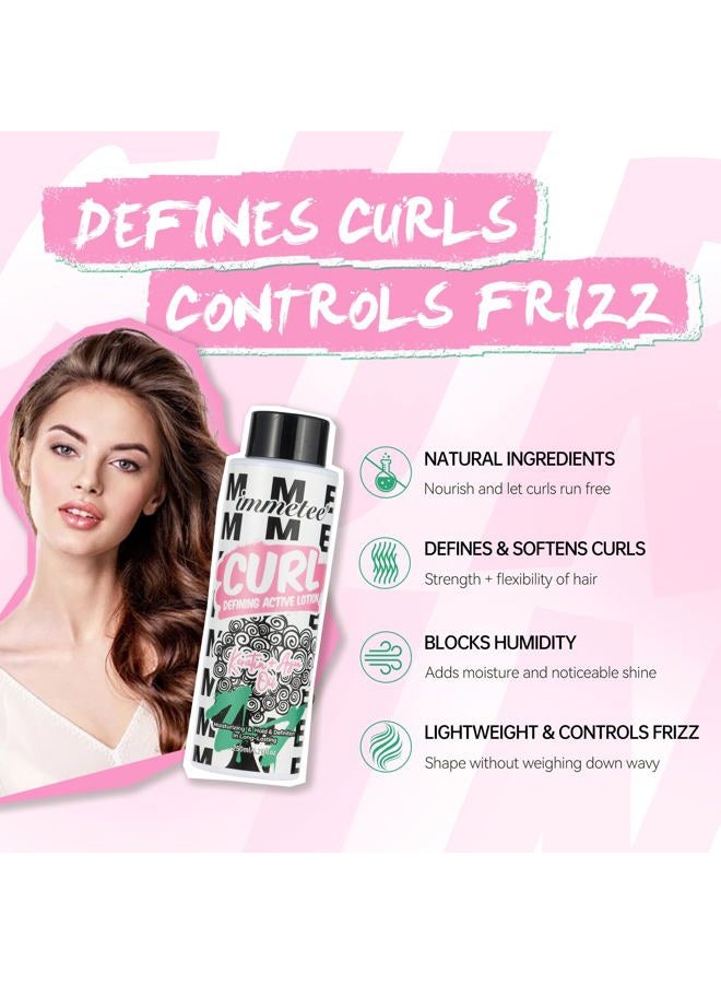 Immetee Curl Cream For Curly Hair and Styling Cream,Nourishing Lightweight,Non-Greasy,Smoothes & Defines,Curl Activator For Curly Hair,Smooth And Shiny 250ml - Image 4