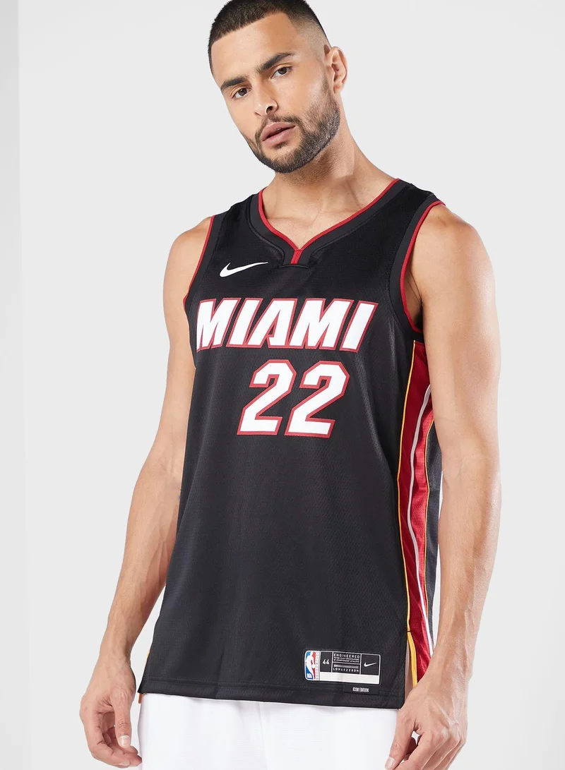 Nike Men's 22/23 NBA Miami Heat Jimmy Butler Icon Edition Swingman Basketball Jersey