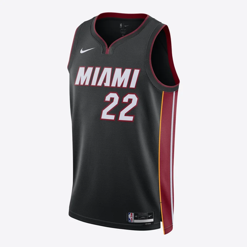 Nike Black Men's 22/23 NBA Miami Heat Jimmy Butler Icon Edition Swingman Basketball Jersey for Men | Best Price UAE