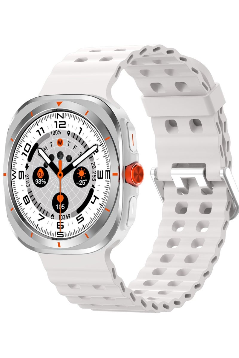 GREEN LION Strive Smart Watch 1.52 inch TFT IPS Display/ Heart Pressure, Oxygen/ Pedometer/ 5Days Working Time / Ai Voice Assistant/ Music Player & Inbuilt Games - Silver - Image 3