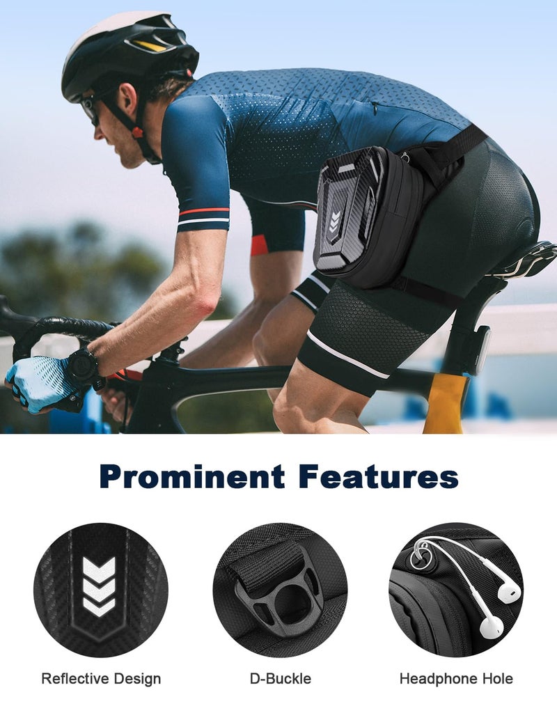 ISEYOU Thigh Bag, Drop Leg Bag for Women Men, Motorcycle Leg Bag with Leg Strap, Expandable Storage Tank Bags, Leg Fanny Pack for Racing Bike Cycling Horse Riding Hiking Camping Fishing Travel Outdoor - Image 3