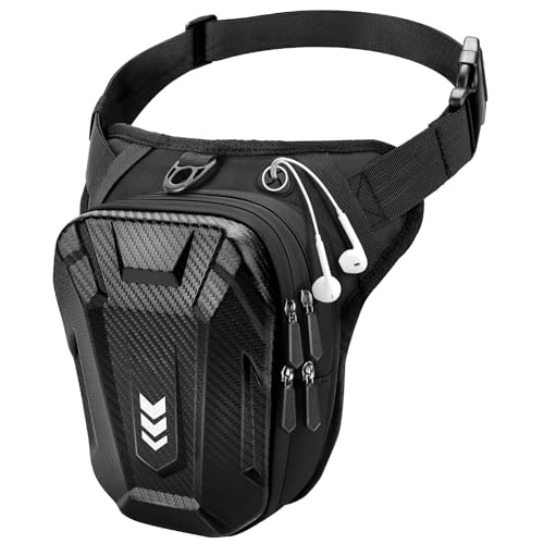 ISEYOU Thigh Bag, Drop Leg Bag for Women Men, Motorcycle Leg Bag with Leg Strap, Expandable Storage Tank Bags, Leg Fanny Pack for Racing Bike Cycling Horse Riding Hiking Camping Fishing Travel Outdoor - Image 1
