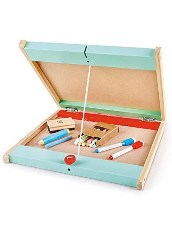 Hape Foldable Double Side Tabletop Store And Go Easel - Image 2
