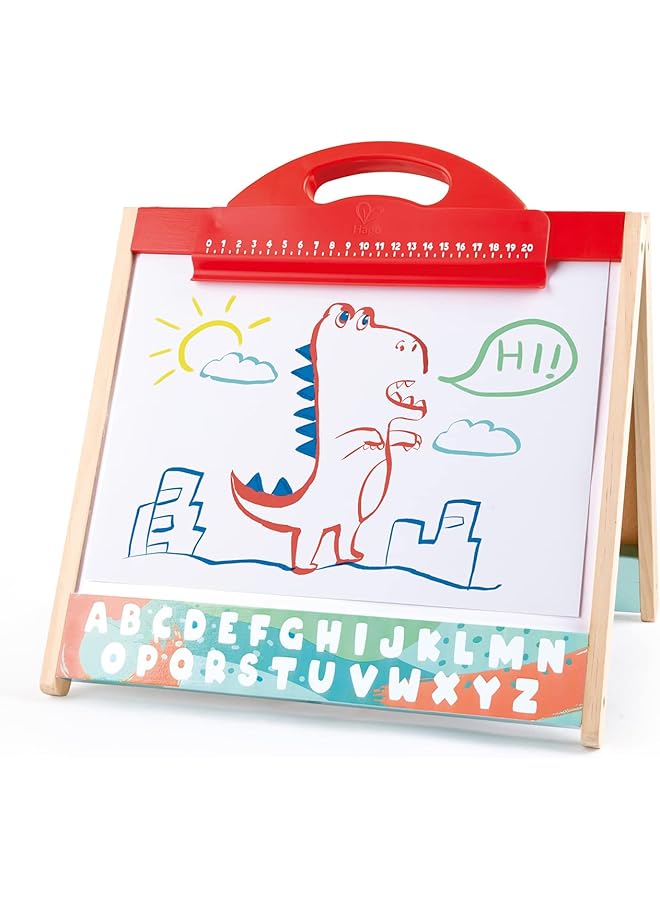 Hape Foldable Double Side Tabletop Store And Go Easel - Image 1