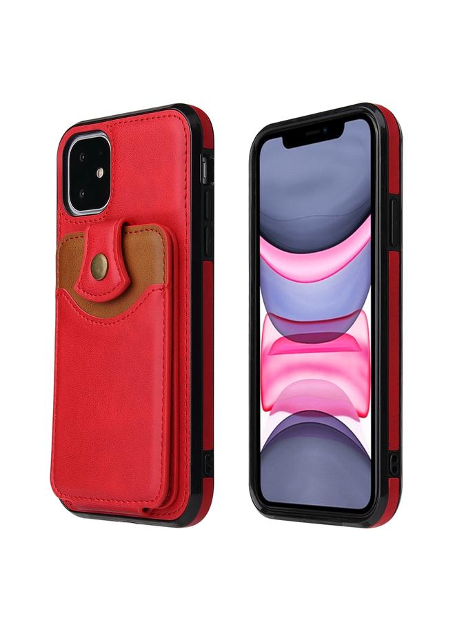 زبون حافظة لهاتف iPhone 11 مصنوعة من الجلد الناعم مع حقيبة ومحفظة وحافظة هاتف - Image 2