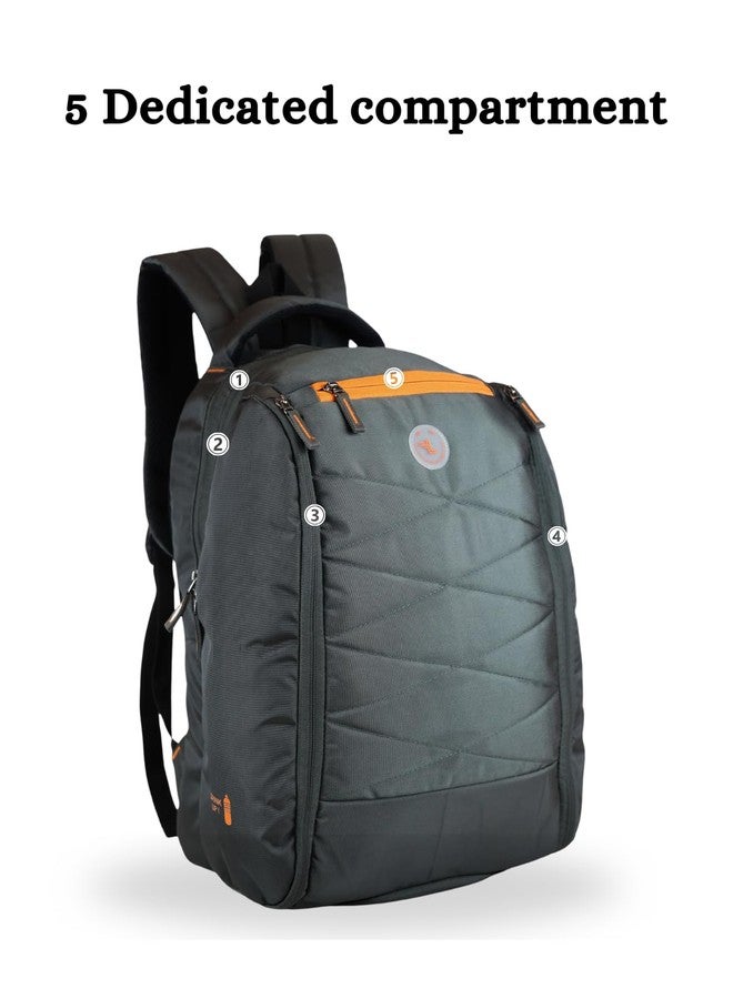 Ligo 19 Inch Medanta Laptop Bag 38 Liter Bags for Mens and Women organizer bag with 2 Side Botle Holder and Front Organizer and Key Holder bag for men - Image 2