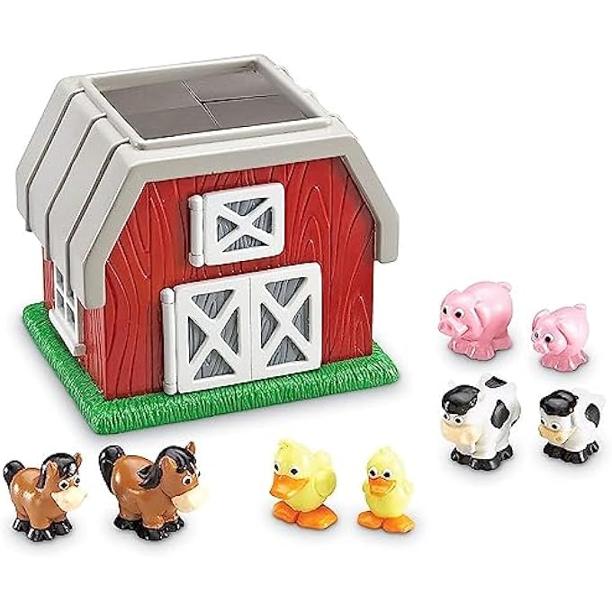 اختبئ وانطلق مو، لعبة حيوانات المزرعة، ألعاب الحظائر للأطفال، 9 قطع، للأعمار من 2 وما فوق - Image 5