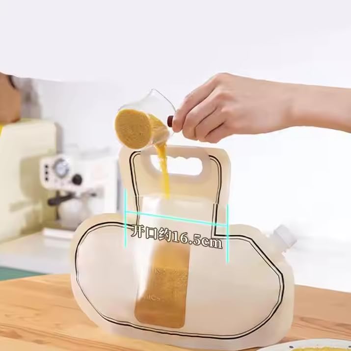 Stavae Stavae Reusable Cereal Dispenser Containers Set Plastic Airtight Food Storage Bags Lid Pantry Grain Rice Coffee Beans Flour Sugar Kitchen Countertop 1 - Image 2
