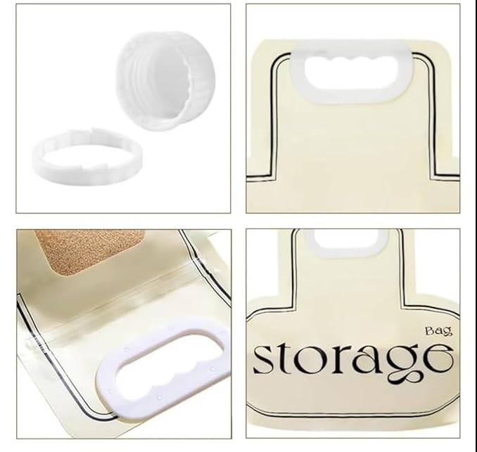 Stavae Stavae Reusable Cereal Dispenser Containers Set Plastic Airtight Food Storage Bags Lid Pantry Grain Rice Coffee Beans Flour Sugar Kitchen Countertop 1 - Image 4