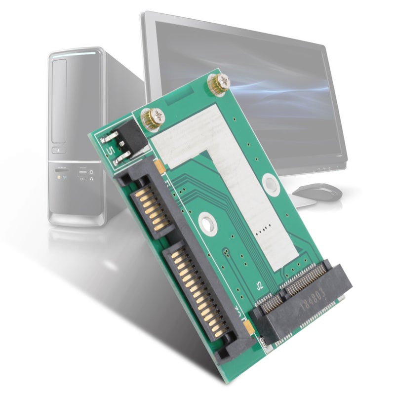 mSATA SSD to 2.5-Inch SATA Adapter Card - Converts 30mmx50mm mSATA to SATA 6.0Gbps Interface for Laptop Desktop - Image 3