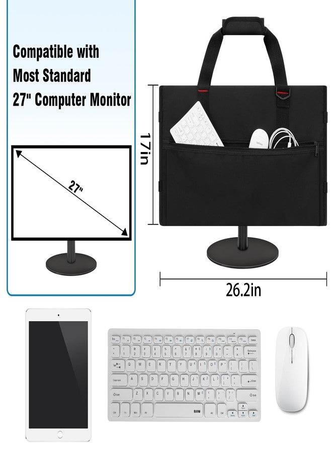 Doksmeria Monitor Carrying Case, Monitor Travel Case Compatible with 27 inch Monitors/LCD Screens, Protective Monitor Travel Bag with Adjustable Shoulder Strap - Image 2