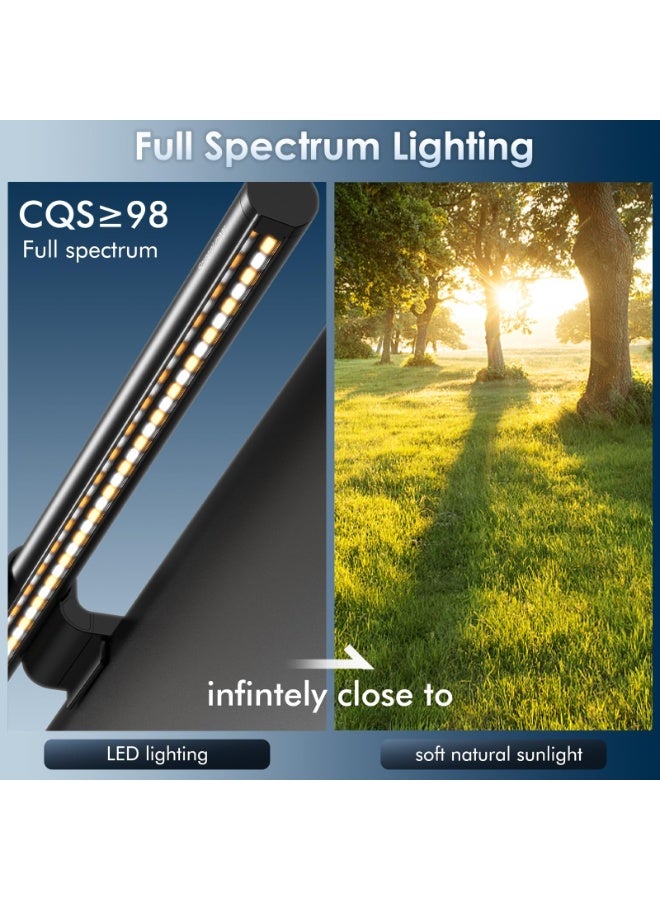 HPMY RGB Monitor Light Bar with 7-Color and 3 Mode Adjustable Brightness, Eye-Caring Anti-Glare USB Powered Computer Screen Lamp, Sliding Weighted Clip for All Screens, Ideal for Home Office Gaming Desk Use, Black - Image 5